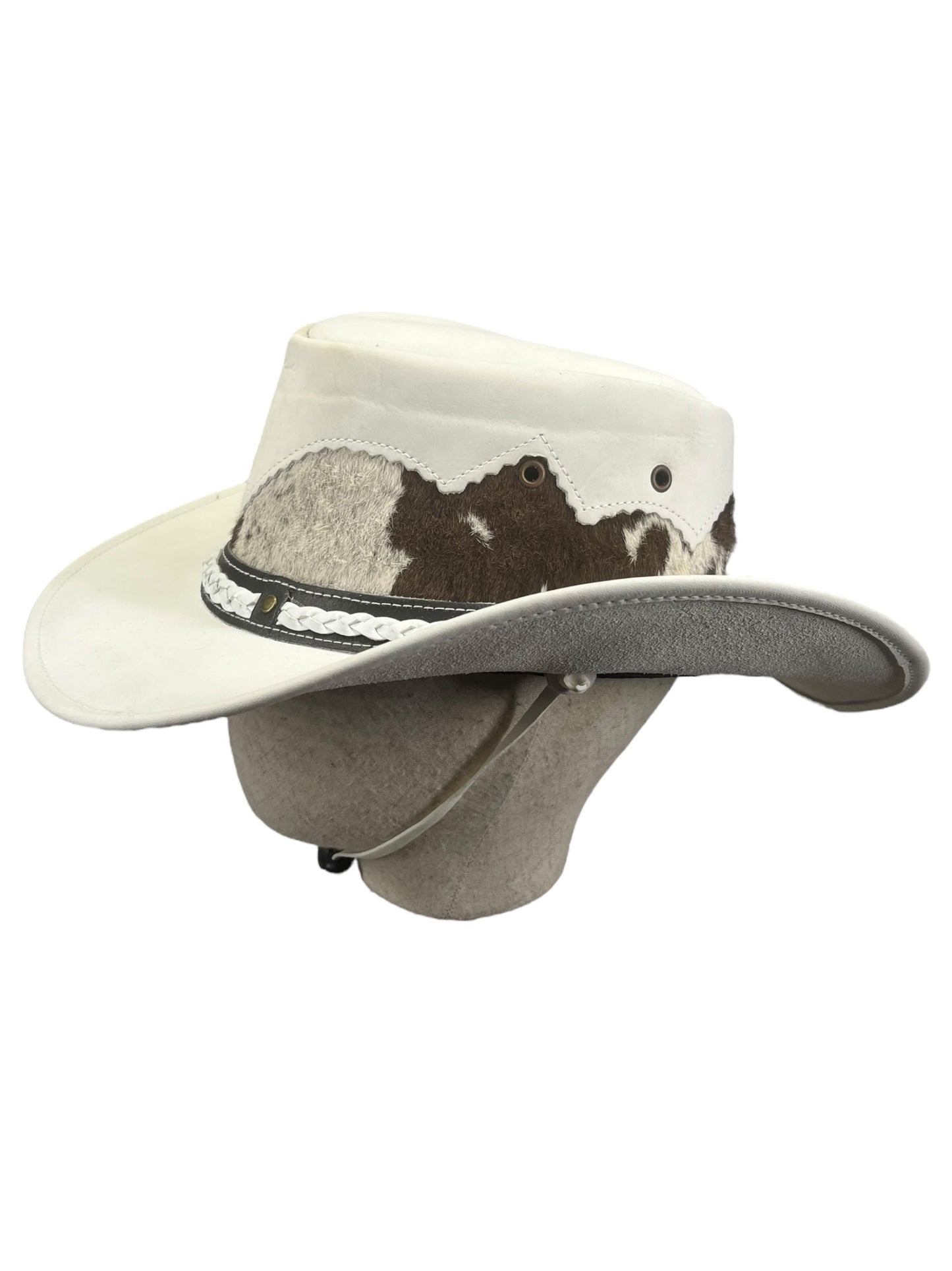 Leather cowboy hat