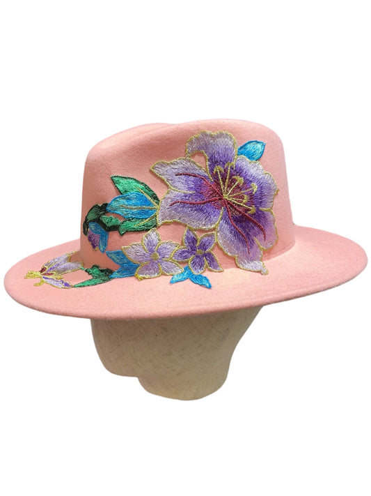 Pale rose fedora