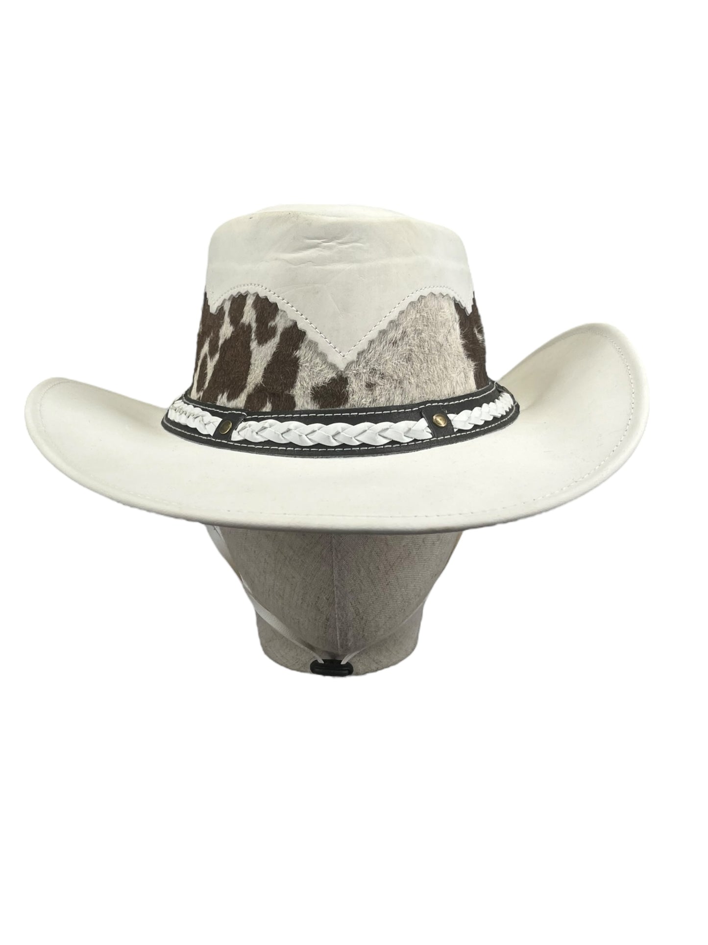 Leather cowboy hat