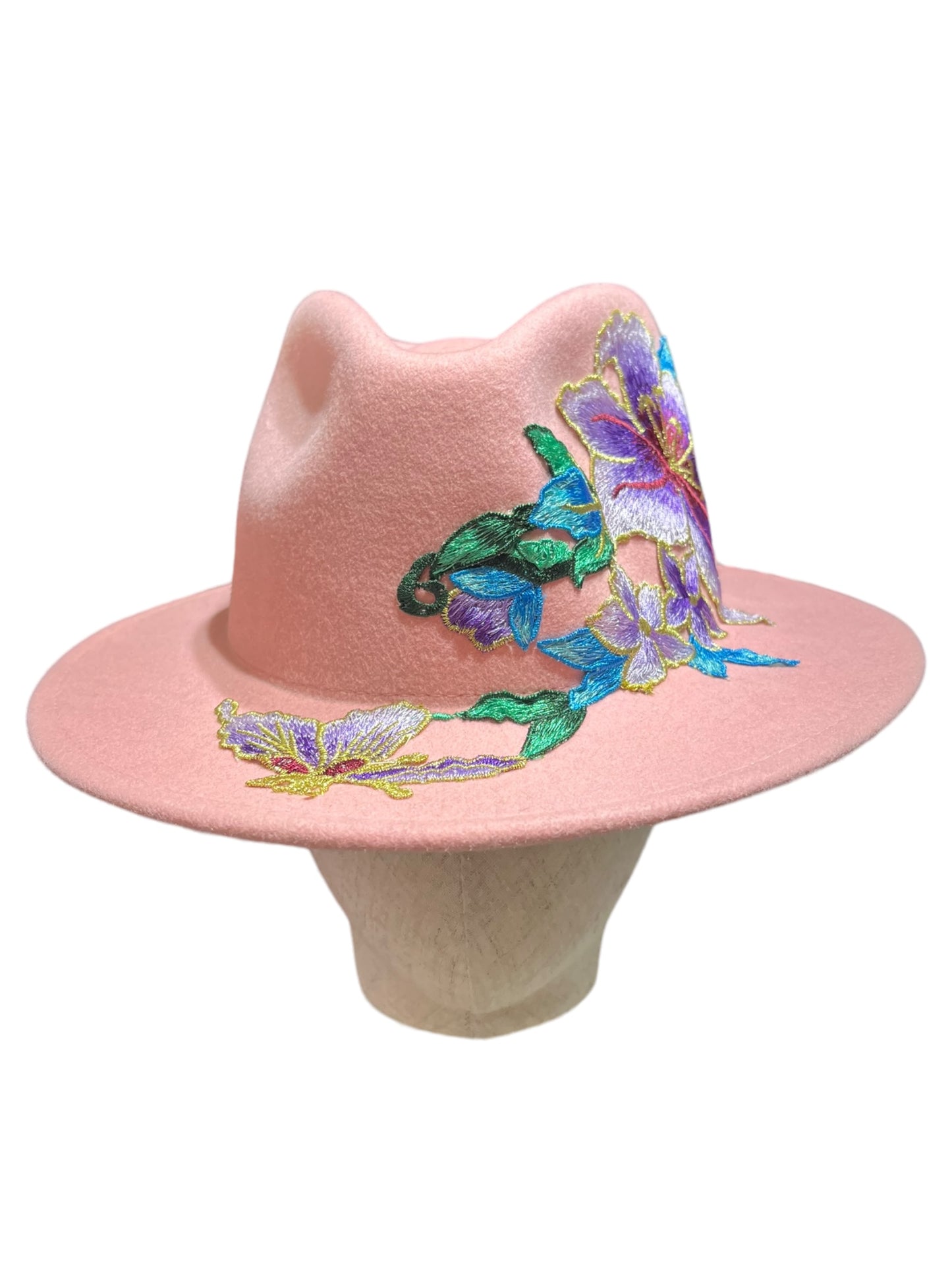 Pale rose fedora